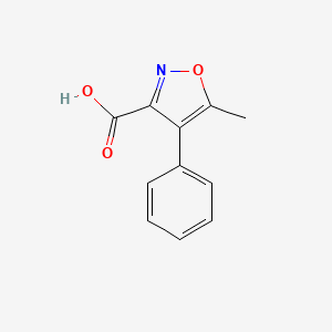 molecular formula C11H9NO3 B3407611 5-Methyl-4-phenylisoxazole-3-carboxylic acid CAS No. 76422-61-2
