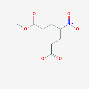 molecular formula C9H15NO6 B3407626 Dimethyl 4-nitroheptanedioate CAS No. 7766-83-8