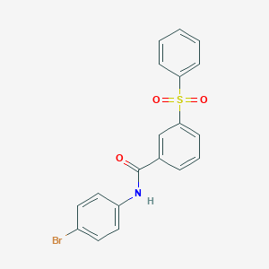 molecular formula C19H14BrNO3S B340763 N-(4-bromophenyl)-3-(phenylsulfonyl)benzamide 