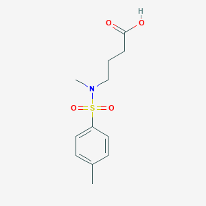 molecular formula C12H17NO4S B3407634 4-[Methyl-(toluene-4-sulfonyl)-amino]-butyric acid CAS No. 78521-44-5