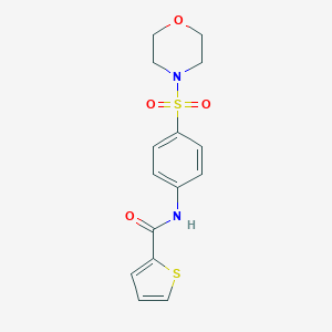 molecular formula C15H16N2O4S2 B340766 N-[4-(4-morpholinylsulfonyl)phenyl]-2-thiophenecarboxamide 