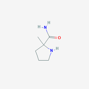molecular formula C6H12N2O B3407776 2-Methylprolinamide CAS No. 848488-83-5