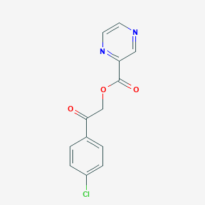 2-(4-Chlorophenyl)-2-oxoethyl pyrazine-2-carboxylate