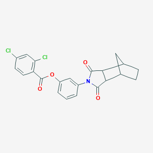 molecular formula C22H17Cl2NO4 B340783 3-(1,3-dioxooctahydro-2H-4,7-methanoisoindol-2-yl)phenyl 2,4-dichlorobenzoate 