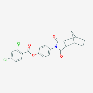 molecular formula C22H17Cl2NO4 B340784 4-(1,3-dioxooctahydro-2H-4,7-methanoisoindol-2-yl)phenyl 2,4-dichlorobenzoate 