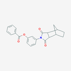 molecular formula C22H19NO4 B340785 3-(1,3-dioxooctahydro-2H-4,7-methanoisoindol-2-yl)phenyl benzoate 
