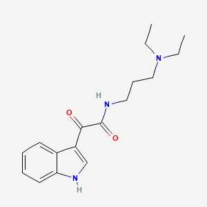 N-(3-(diethylamino)propyl)-2-(1H-indol-3-yl)-2-oxoacetamide