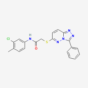 N-(3-chloro-4-methylphenyl)-2-((3-phenyl-[1,2,4]triazolo[4,3-b]pyridazin-6-yl)thio)acetamide