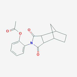 molecular formula C17H17NO4 B340788 2-(1,3-dioxooctahydro-2H-4,7-methanoisoindol-2-yl)phenyl acetate 