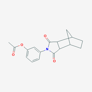 molecular formula C17H17NO4 B340789 3-(1,3-dioxooctahydro-2H-4,7-methanoisoindol-2-yl)phenyl acetate 