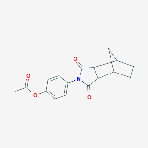 molecular formula C17H17NO4 B340790 4-(1,3-dioxooctahydro-2H-4,7-methanoisoindol-2-yl)phenyl acetate 