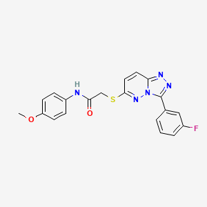 2-{[3-(3-fluorophenyl)-[1,2,4]triazolo[4,3-b]pyridazin-6-yl]sulfanyl}-N-(4-methoxyphenyl)acetamide