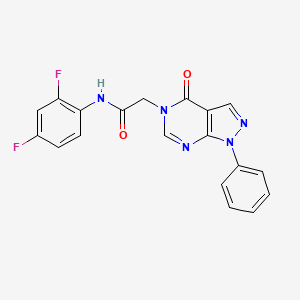N-(2,4-difluorophenyl)-2-(4-oxo-1-phenyl-1H-pyrazolo[3,4-d]pyrimidin-5(4H)-yl)acetamide
