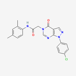 molecular formula C21H18ClN5O2 B3407980 2-(1-(4-chlorophenyl)-4-oxo-1H-pyrazolo[3,4-d]pyrimidin-5(4H)-yl)-N-(2,4-dimethylphenyl)acetamide CAS No. 852440-78-9