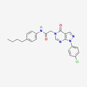 molecular formula C23H22ClN5O2 B3407981 N-(4-butylphenyl)-2-(1-(4-chlorophenyl)-4-oxo-1H-pyrazolo[3,4-d]pyrimidin-5(4H)-yl)acetamide CAS No. 852440-82-5