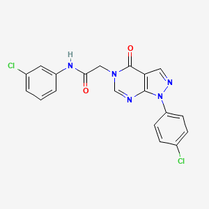 N-(3-chlorophenyl)-2-(1-(4-chlorophenyl)-4-oxo-1H-pyrazolo[3,4-d]pyrimidin-5(4H)-yl)acetamide