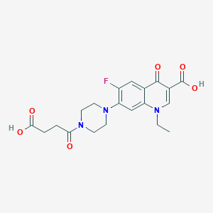 molecular formula C20H22FN3O6 B034080 Norfloxacin succinil CAS No. 100587-52-8