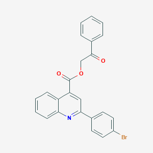 2-Oxo-2-phenylethyl 2-(4-bromophenyl)-4-quinolinecarboxylate
