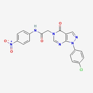 2-(1-(4-chlorophenyl)-4-oxo-1H-pyrazolo[3,4-d]pyrimidin-5(4H)-yl)-N-(4-nitrophenyl)acetamide