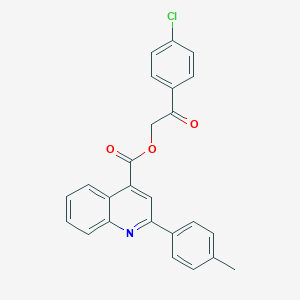 2-(4-Chlorophenyl)-2-oxoethyl 2-(4-methylphenyl)-4-quinolinecarboxylate