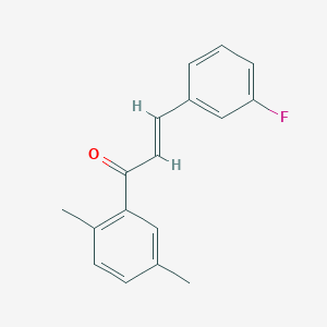 molecular formula C17H15FO B3408126 (E)-1-(2,5-dimethylphenyl)-3-(3-fluorophenyl)prop-2-en-1-one CAS No. 861427-65-8