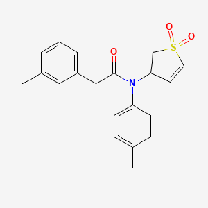 molecular formula C20H21NO3S B3408163 N-(1,1-dioxido-2,3-dihydrothiophen-3-yl)-2-(m-tolyl)-N-(p-tolyl)acetamide CAS No. 863008-31-5
