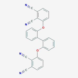 molecular formula C28H14N4O2 B340818 2,2'-Bis(2,3-dicyanophenoxy)biphenyl 