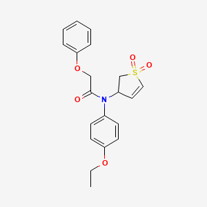 molecular formula C20H21NO5S B3408182 N-(1,1-dioxido-2,3-dihydrothiophen-3-yl)-N-(4-ethoxyphenyl)-2-phenoxyacetamide CAS No. 863020-87-5