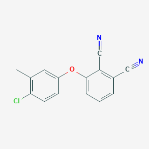 molecular formula C15H9ClN2O B340821 3-(4-Chloro-3-methylphenoxy)phthalonitrile 