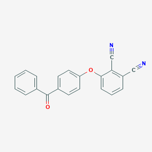 molecular formula C21H12N2O2 B340822 3-(4-Benzoylphenoxy)phthalonitrile 