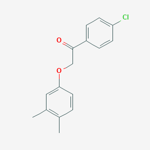 molecular formula C16H15ClO2 B340839 1-(4-Chlorophenyl)-2-(3,4-dimethylphenoxy)ethanone 
