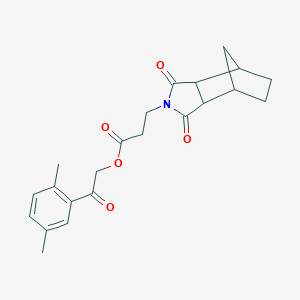 2-(2,5-Dimethylphenyl)-2-oxoethyl 3-(3,5-dioxo-4-azatricyclo[5.2.1.0~2,6~]dec-4-yl)propanoate