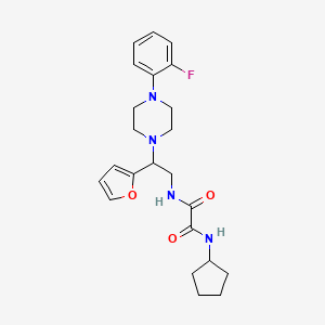 N1-cyclopentyl-N2-(2-(4-(2-fluorophenyl)piperazin-1-yl)-2-(furan-2-yl)ethyl)oxalamide