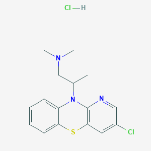 molecular formula C16H19Cl2N3S B034085 10-(2-Dimethylamino-propyl(1))-2-chlor-4-azaphenthiazin hydrochlorid [German] CAS No. 19824-94-3