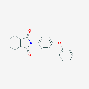 molecular formula C22H21NO3 B340860 4-methyl-2-[4-(3-methylphenoxy)phenyl]-3a,4,7,7a-tetrahydro-1H-isoindole-1,3(2H)-dione 