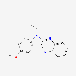 molecular formula C18H15N3O B3408624 9-methoxy-6-(prop-2-en-1-yl)-6H-indolo[2,3-b]quinoxaline CAS No. 877808-12-3