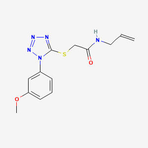 molecular formula C13H15N5O2S B3408655 N-allyl-2-((1-(3-methoxyphenyl)-1H-tetrazol-5-yl)thio)acetamide CAS No. 878702-20-6