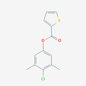 molecular formula C13H11ClO2S B340874 4-Chloro-3,5-dimethylphenyl 2-thiophenecarboxylate 
