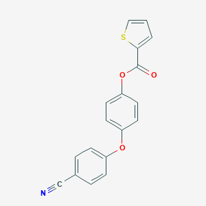 molecular formula C18H11NO3S B340876 4-(4-Cyanophenoxy)phenyl thiophene-2-carboxylate 
