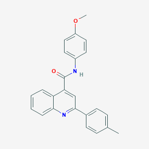 molecular formula C24H20N2O2 B340878 N-(4-methoxyphenyl)-2-(4-methylphenyl)quinoline-4-carboxamide 