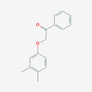molecular formula C16H16O2 B340881 2-(3,4-Dimethylphenoxy)-1-phenylethanone 