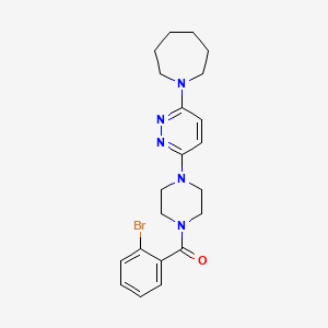 (4-(6-(Azepan-1-yl)pyridazin-3-yl)piperazin-1-yl)(2-bromophenyl)methanone