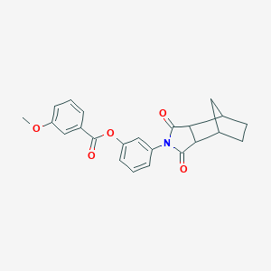 molecular formula C23H21NO5 B340882 3-(1,3-dioxooctahydro-2H-4,7-methanoisoindol-2-yl)phenyl 3-methoxybenzoate 