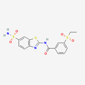 3-(ethylsulfonyl)-N-(6-sulfamoylbenzo[d]thiazol-2-yl)benzamide
