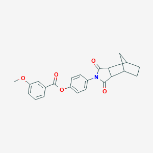 molecular formula C23H21NO5 B340883 4-(1,3-dioxooctahydro-2H-4,7-methanoisoindol-2-yl)phenyl 3-methoxybenzoate 