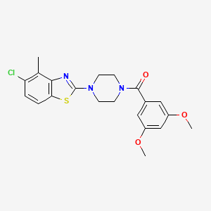 5-Chloro-2-[4-(3,5-dimethoxybenzoyl)piperazin-1-yl]-4-methyl-1,3-benzothiazole