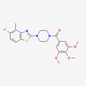 5-Chloro-4-methyl-2-[4-(3,4,5-trimethoxybenzoyl)piperazin-1-yl]-1,3-benzothiazole