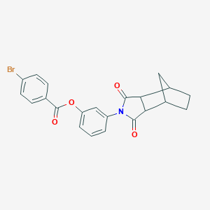 molecular formula C22H18BrNO4 B340885 3-(1,3-dioxooctahydro-2H-4,7-methanoisoindol-2-yl)phenyl 4-bromobenzoate 