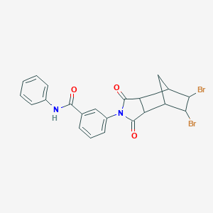 3-(5,6-dibromo-1,3-dioxooctahydro-2H-4,7-methanoisoindol-2-yl)-N-phenylbenzamide