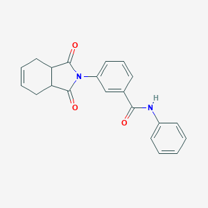 molecular formula C21H18N2O3 B340907 3-(1,3-dioxo-1,3,3a,4,7,7a-hexahydro-2H-isoindol-2-yl)-N-phenylbenzamide 